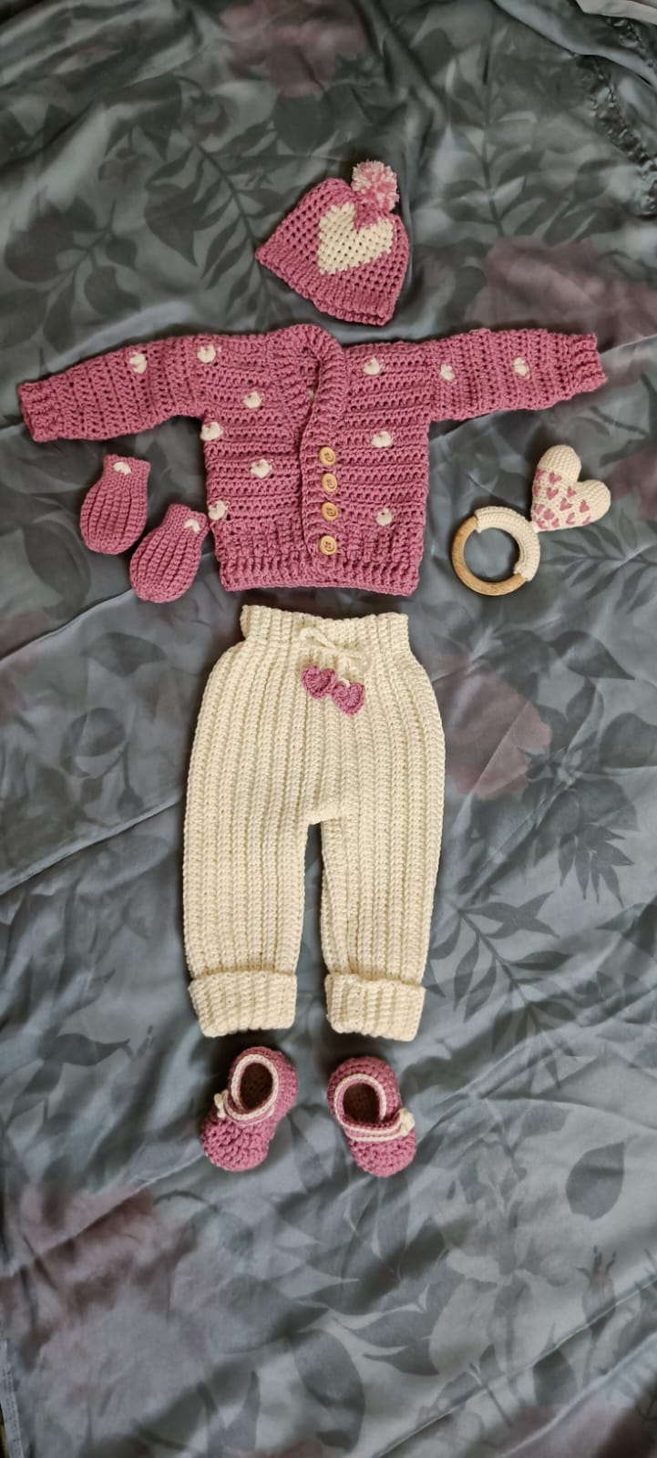 Crochet Baby Boy Winter Dress Set
